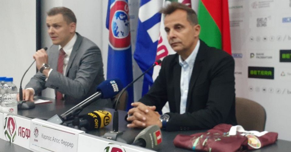 Новым главным тренером сборной Беларуси стал испанец Карлос Алос Феррер