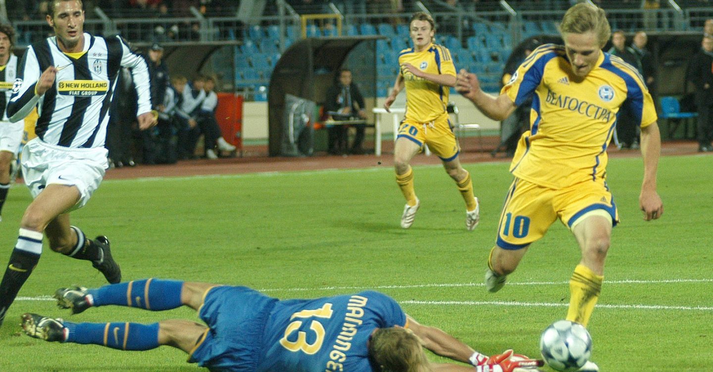 15 лет назад БАТЭ сыграл вничью с «Ювентусом», набрав первое очко в группе Лиги чемпионов