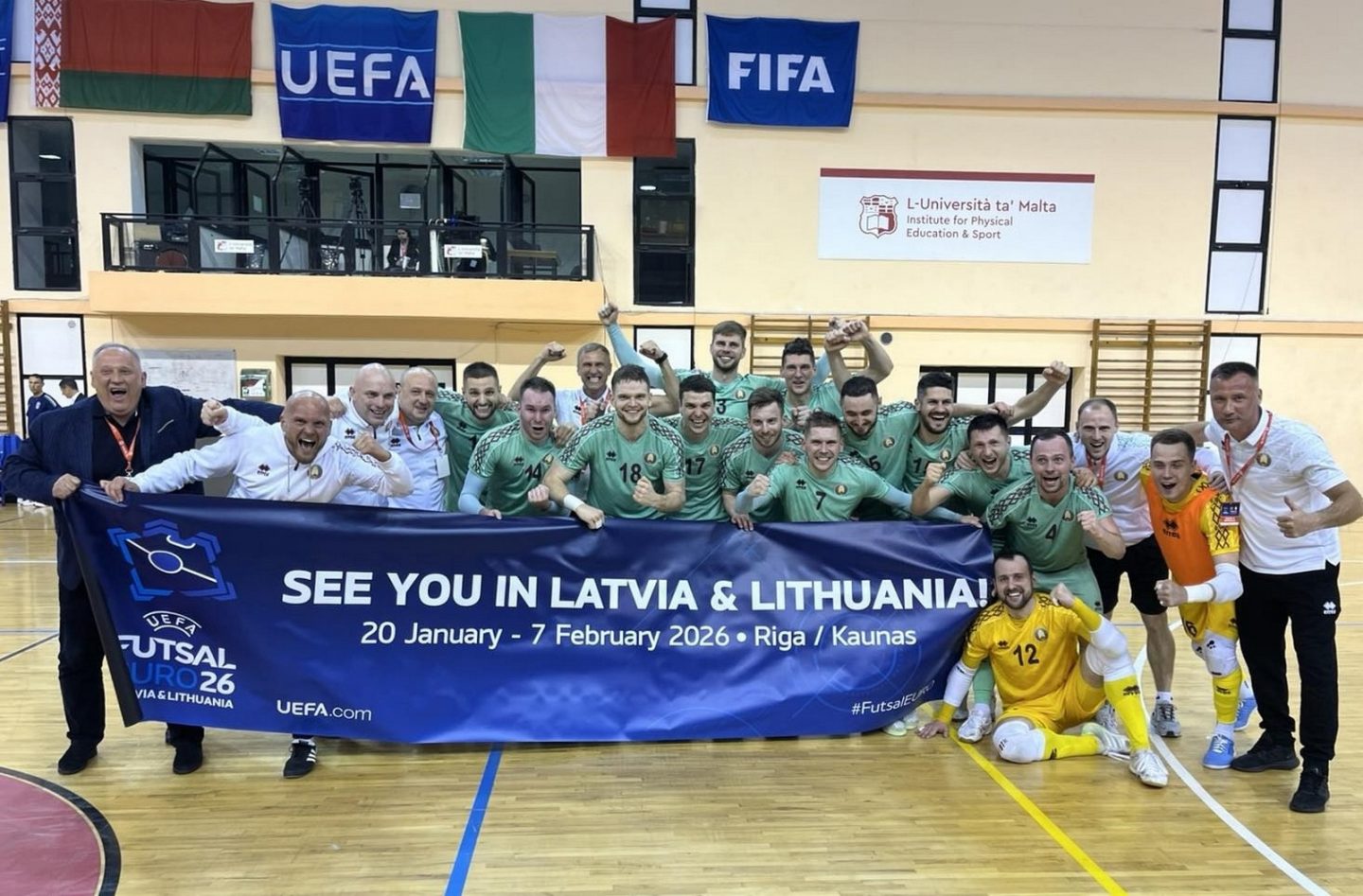 Сборная Беларуси по мини-футболу без проблем на границе добралась до Любляны