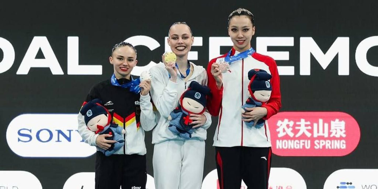 Василина Хондошко выиграла золотую медаль этапа Кубка мира по синхронному плаванию