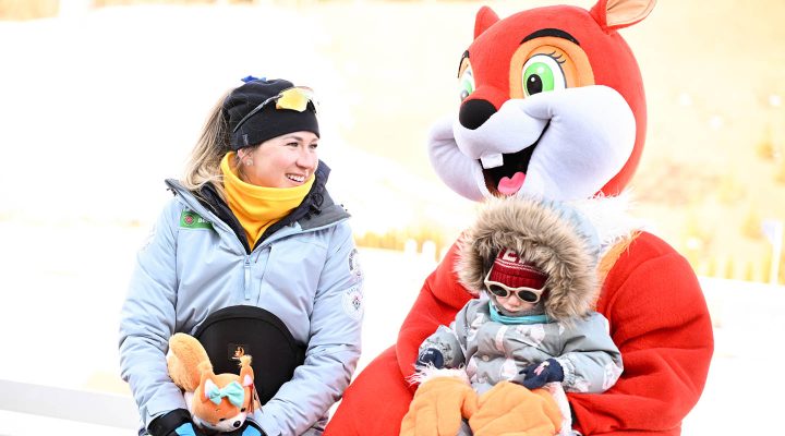 Анна Сола вытащила свою команду с 8-го на 3-е место в смешанной эстафете