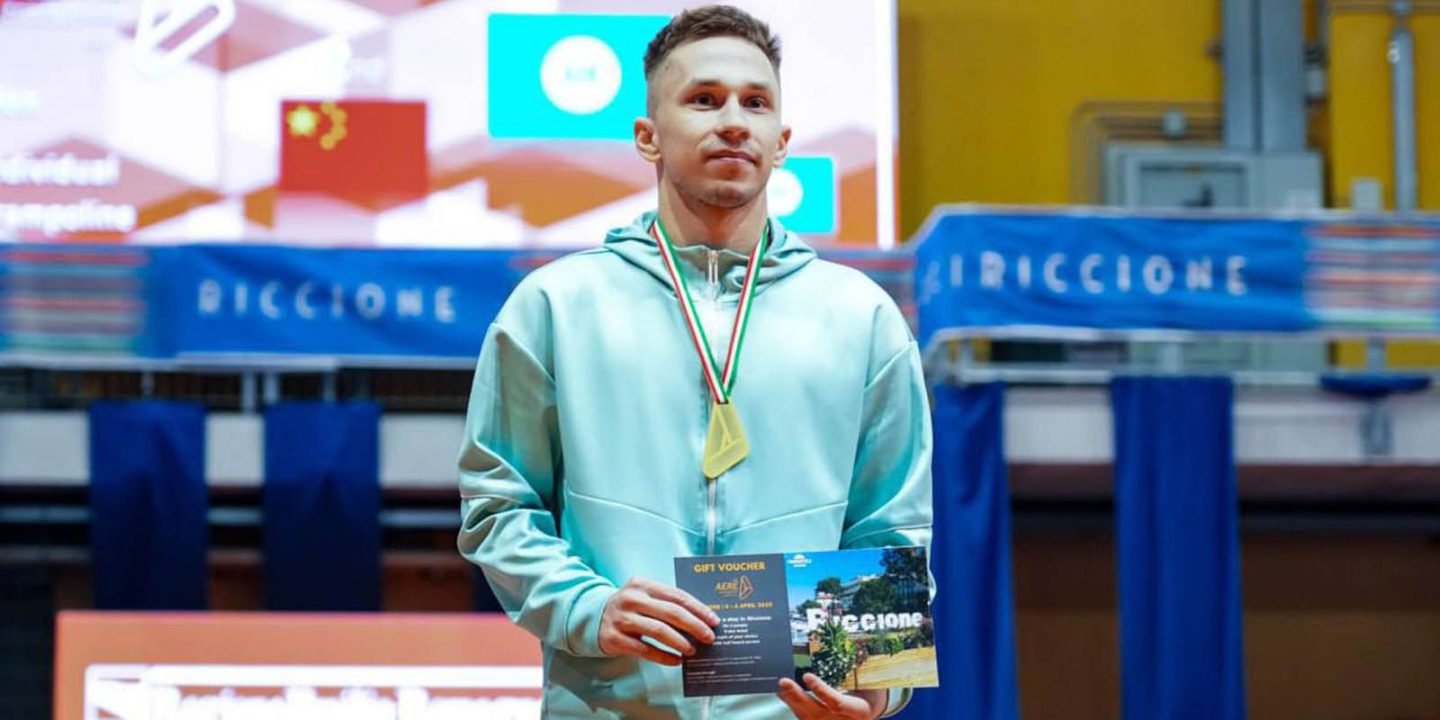 Иван Литвинович победил в общем зачете Кубка мира по прыжкам на батуте