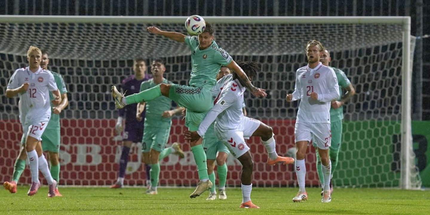 0:6! Сборная Беларуси крупно проиграла датчанам