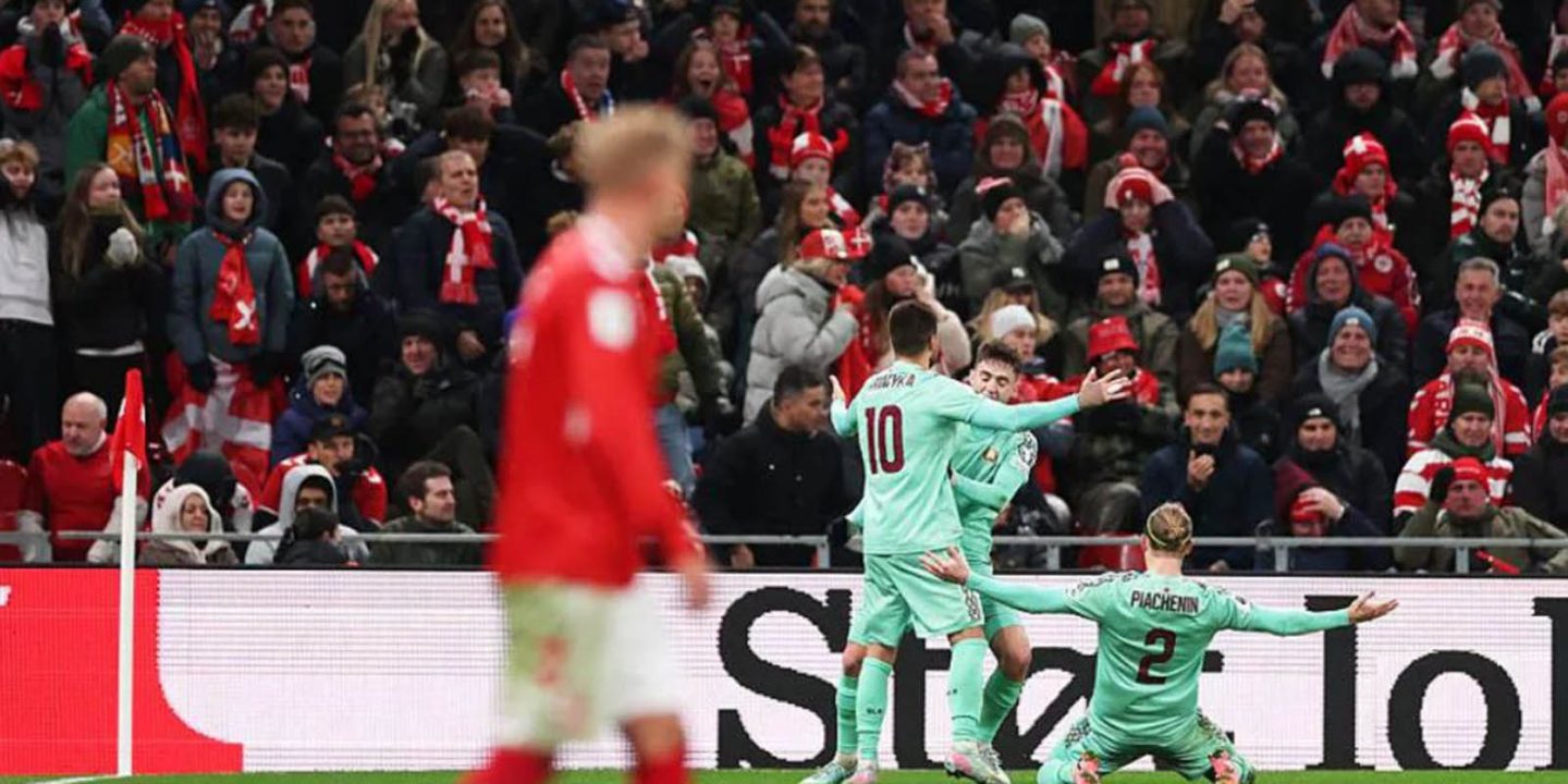 Сборная Беларуси сыграла вничью с датчанами в Копенгагене