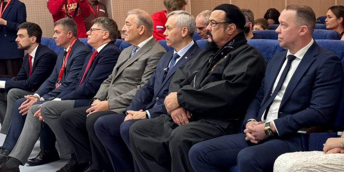 Стивен Сигал посетил Кубок первого канала в Новосибирске