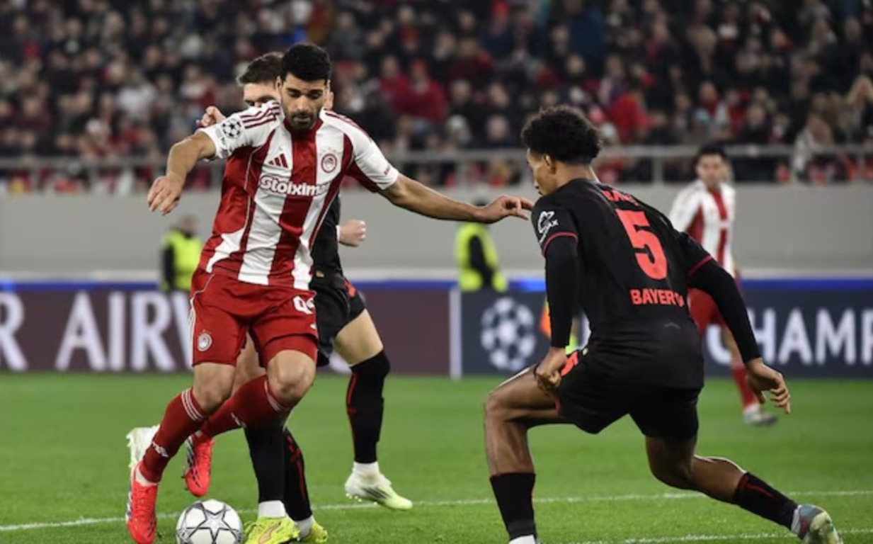 «Байер» на выезде уступил «Олимпиакосу» в Лиге чемпионов