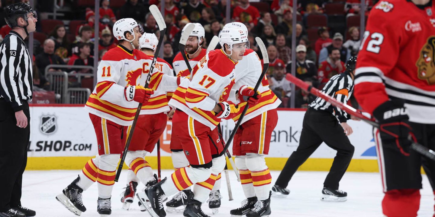 Шарангович стал одним из главных творцов волевой победы «Калгари» над «Чикаго» Левшунова